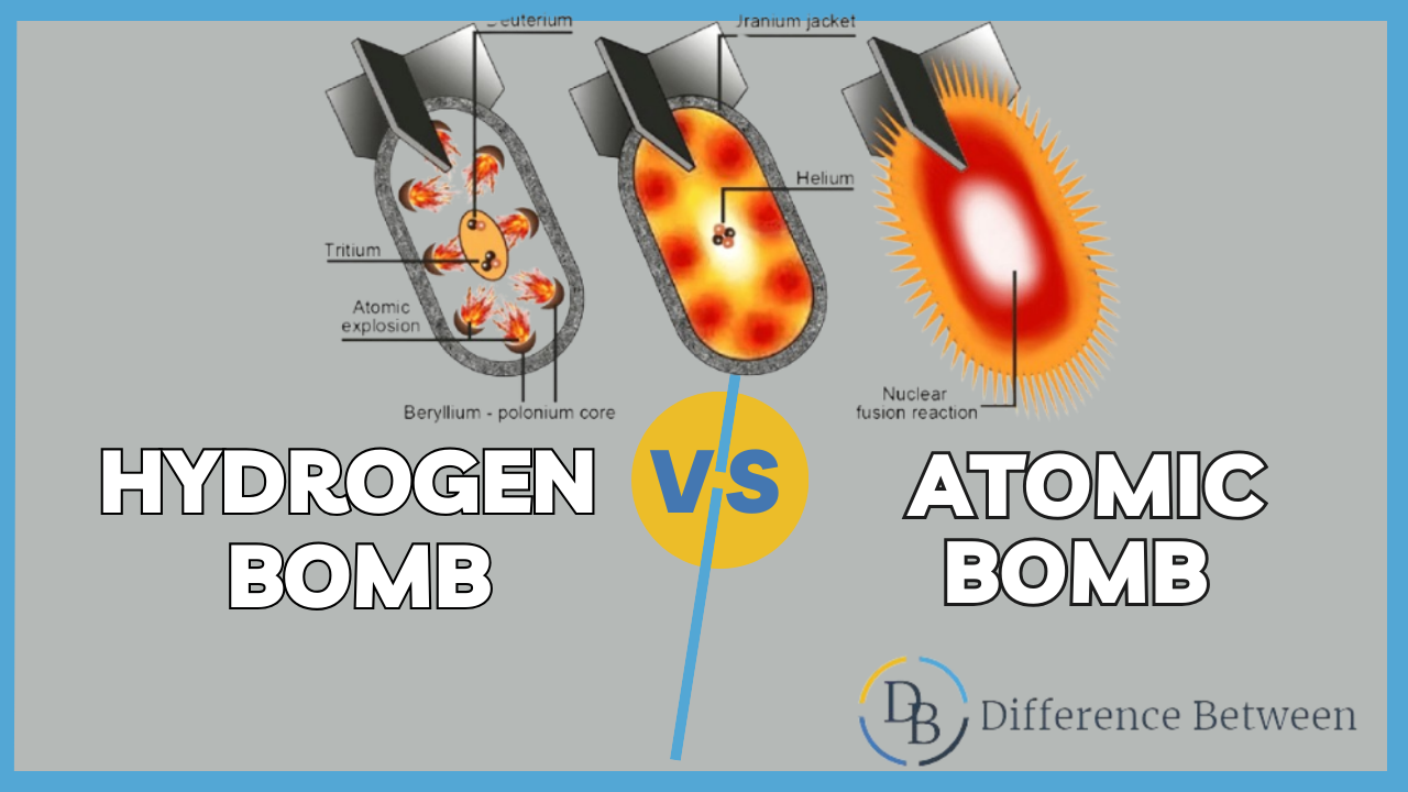 Difference Between a Hydrogen Bomb and an Atomic Bomb
